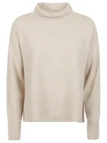 C.t.plage Wool Turtle-neck Sweater In White