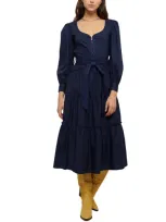 Derek Lam 10 Crosby Rowena Maxi Dress In Blue