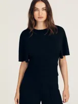 Derek Lam Marva Short Sleeve Knit Top