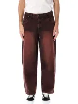 Dime Classic Baggy Denim Pants In Brown