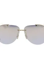 Dior Eyewear Aviator Frame Sunglasses In Gold