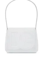 Dolce & Gabbana Dg Logo Shoulder Bag In Bianco