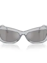 Dolce & Gabbana Acetate Dg4467b Sunglasses In Transparent Grey