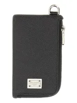 Dolce & Gabbana Plaque Wallet In Black