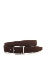 Dolce & Gabbana Suede Belt In Ebano