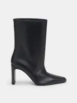 Dorothee Schumacher Slip-on Calfskin Ankle Boots In Black