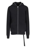 Drkshdw Zip Sweatshirt With Fringe In Black