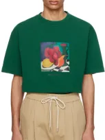 Drôle De Monsieur Green 'le T-shirt Nature Morte' T-shirt In Forest Green