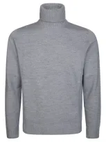 Drumhor Maglia Dolcevita Merino 7 In Gray