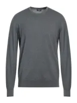 Drumohr Man Sweater Grey Size 44 Merino Wool