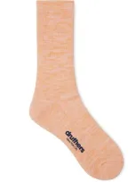 Druthers Nyc Organic Cotton Everyday Crew Sock In Pink