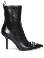 Dsquared2 Gothic 100mm Leather Boots In Black