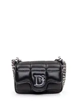 Dsquared2 Leather Mini Bag In Black