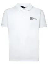 Dsquared2 Logo-print Polo Shirt In White