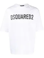 Dsquared2 T-shirt Aus Baumwolle Mit Druck In White