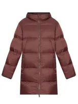 Dsquared2 Logo Detailed Down Jacket In Red