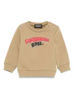 Dsquared2 Babies' Logo-print Sweater In Braun