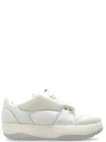 Dsquared2 Icon Leather Sneakers In White