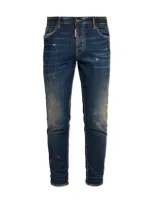 Dsquared2 Skater Distressed Jeans In Blue