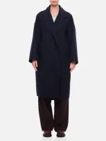 Dušan Wool Coat In Blue