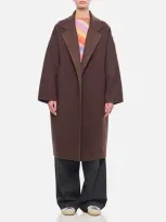 Dušan Wool Coat In Brown