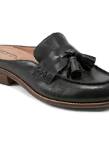 Earth Women's Everett Casual Slip-on Round Toe Loafers In Black Leather