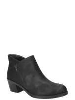 Easy Street Women's Morgana Block Heel Ankle Boots In Black Matte