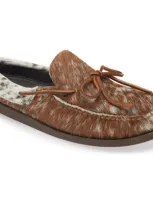 Easymoc Genuine Cow Hair Loafer In Natural Cow Hair