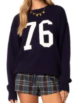 Edikted 76 Sweater In Navy