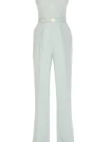 Elisabetta Franchi Acqua Bustier Jumpsuit In Green