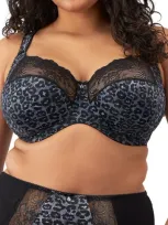 Elomi Morgan Side Support Bra In Snow Leopard