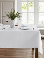 Elrene Home Fashions Alison Hemstitch Tablecloth, 52 X 70 In White