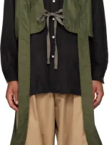 Engineered Garments Khaki Harness Vest In Eu001 Olive Cp Weath