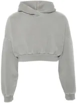 Entire Studios Cropped Heavy Hood In Grey