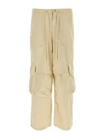 Entire Studios Sand Cotton Cargo Pant In White