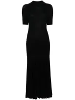 Eric Bompard Knitted Dress In Schwarz