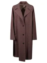 Etro Belted Drop Shoulder Coat In Pink