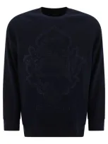 Etro Sweatshirt With Embroidered Logo In Blue