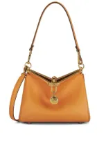 Etro Vela Shoulder Bag In Leather In Yellow