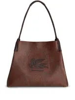 Etro Borsa Tote Paisley Libra Media In Marrone