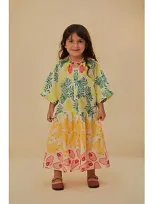 Farm Rio Girls' Tropical Fruits Dress - Little Kid, Big Kid