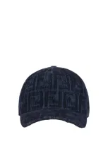 Fendi Baseball Hat In Blu