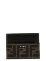 Fendi 'ff' Card Holder In Brown