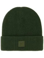 Fendi Beanie Ff Label-m Nd  Male In Green