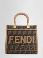 Fendi Woman Brown Tote Bags