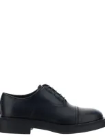 Ferragamo Balmoral Oxford Shoes In Black