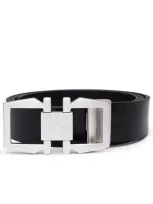 Ferragamo Black Leather Belt