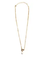 Ferragamo Gancini Pendant Necklace In Gold