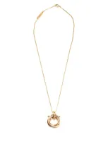 Ferragamo Gancini Pendant Necklace In Gold