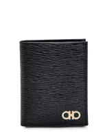 Ferragamo Gancini Wallet In Black  